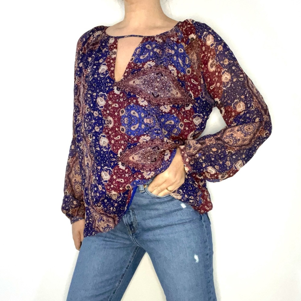 Rory Beca Printed Silk Bouse